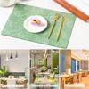Placemats ,Floral Non-Slip Dining Table Place Mat Sets, Faux Leather Waterproof Oil-Proof Wipeable PU Place Mats,Table Mats