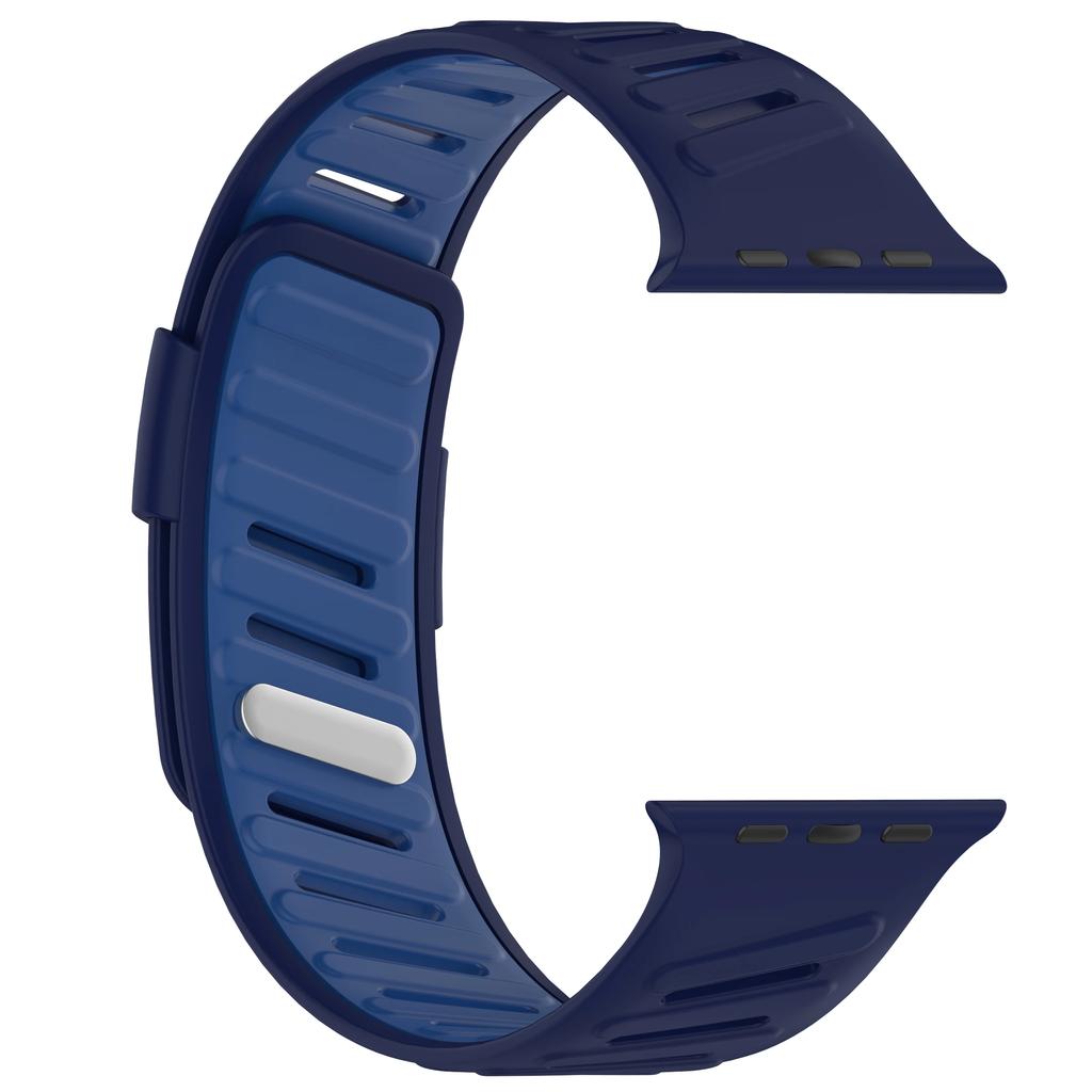 Dvoubarevný sportovní řemínek pro Apple Watch Ultra 3/2/1 49mm 41 42 45 44 46mm prodyšný silikonový pásek pro Iwatch řadu 11 10 9 8 7 SE
