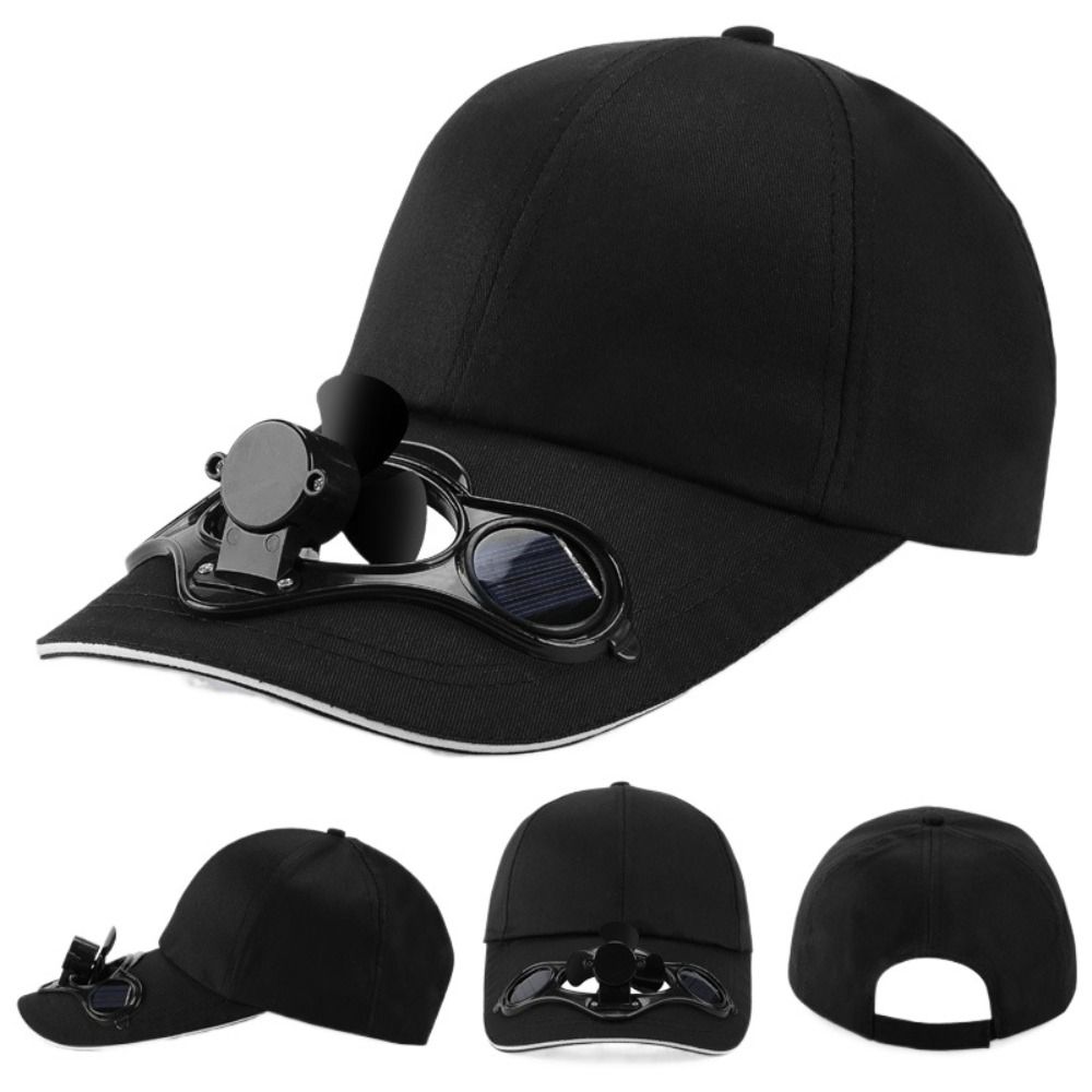 Mesh Summer Fan Sunhat Sun Protection Baseball Cap Portable Solar Fan Cap  Sun Protection