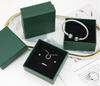 Dark Green Bowknot Jewelry Box for Necklace, Ring, Ear Stud, or Pendant