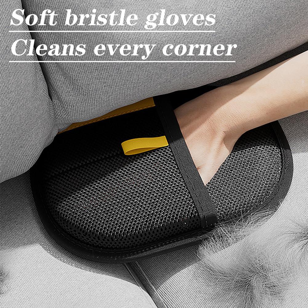 Pet Hair Removal Gloves Double-Sided Fur Gloves Cat Dog Hair Cleaning Brush For Washing Deshedding Cleaning Carpets Sofas