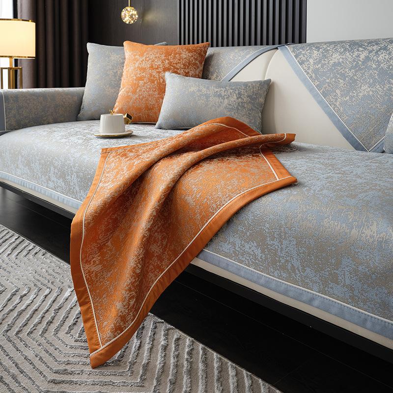 Light Luxury Sofa Cushion, Non-Slip, High-End Sofa Cover, All-Inclusive, Nordic Style, Simple Seat Cushion Cover, Universal In All Seasons