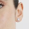 Boucles d'oreilles Luxenter en argent 925 avec zircon brillant finition en rhodié - Maliai