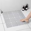 Li Shen Two-Tone Square Bathroom Mat