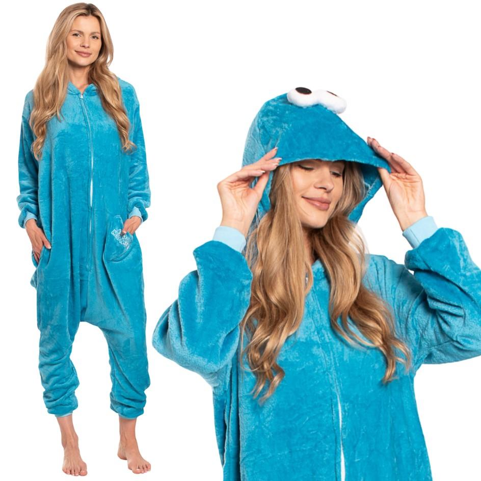 Piżama damska kostium kigurumi onesie strój ciasteczkowy potwór 145-155 s