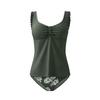 Women's Fashion Split Swimsuit Vest Top Shorts Printed Bikini With Chest Cushion Two-piece Set