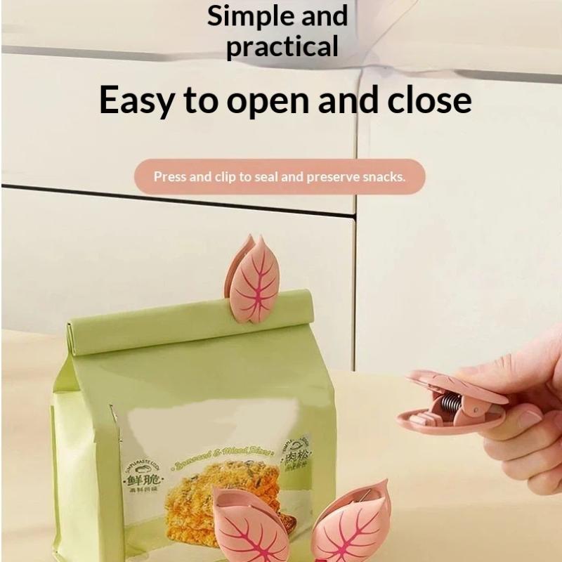 2Pcs Sealing Clip Reusable Food Bag Sealing Clip Creative Refrigerator Magnet Moisture-Proof Kitchen Household Snack Storage