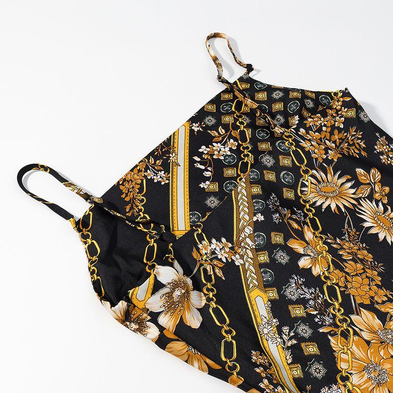 Araltay New Arrival Women's Clothing Fashion Style Fashion All-Match French Style Casual Style Side Drawstring Print Dress