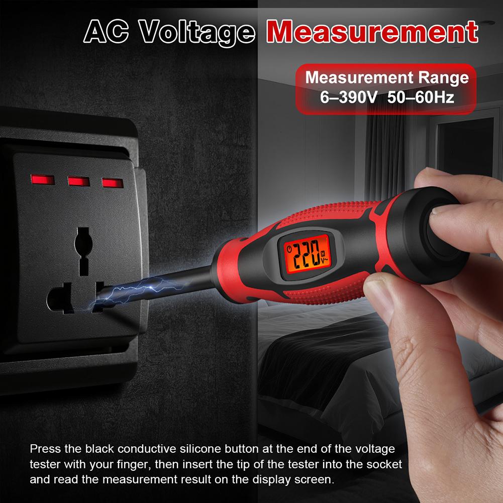 

1pc HT95A-SL5 Digital Screwdriver Voltage Tester Electrical Tester For Household Appliance Repairs Electrical Work China Mainland