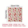 20/40/60 Pcs Strawberry Pattern Disposable Paper Napkins, Fan Edged Berry Printed Decorative Napkins, Wedding, Birthday