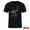 Unisex Lineunisex Sommer La Linea Print T-Shirt Rundhals Baumwolle Lässig Kurzarm Grafik-T-Shirt