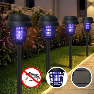 Solar Mosquito Trap, Outdoor Insect Catcher, Mosquito Lamp, Solar-Powered, Fly Killer and Mosquito Catcher, Garden Decorative Light
