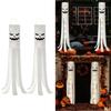 Large Ghostly Spooky Windsock Outdoor Outside Yard Porch House Hanging Flags Ornament Flag Props Durable and Lightweight