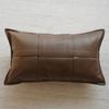 High-end Luxury Cushion Cover Striped PU Sofa Throw Pillow Cover Backrest Bedside Cushion Lumbar Support Throw Pillowcover 2026