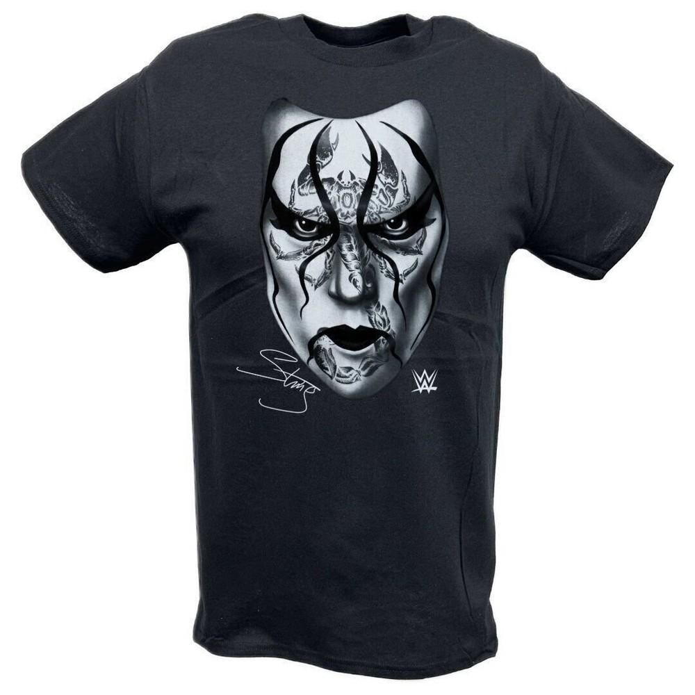 

Sting Black Scorpion Face WWE Mens T-shirt L
