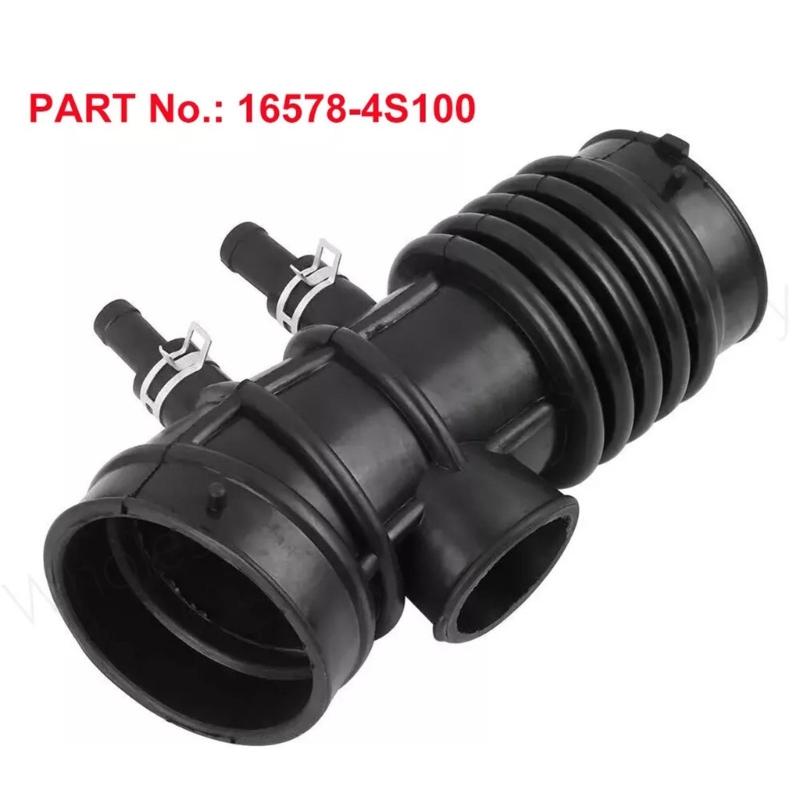 Air Intake Hose Boot Duct Hose Replace 16578-4S100 165784S100 for  3.3L 99-04 Boot Duct Hose with Clamps