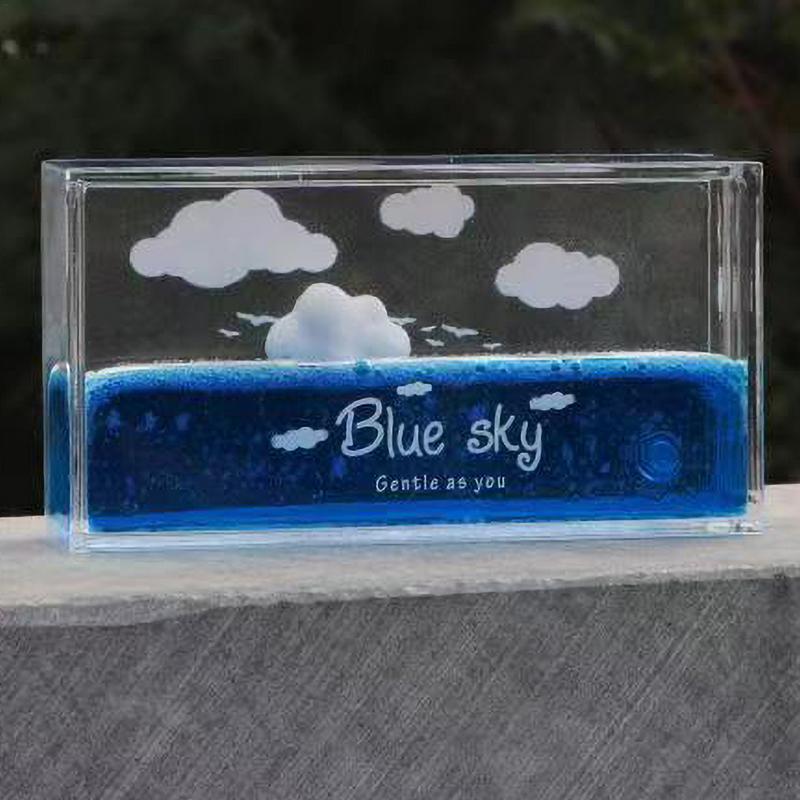 Cruise Fluid Model Relaxing Fluid Cloud Drift Bottle Decor Collectible Figurines Children Adults Tabletop Ornaments for home