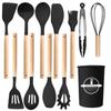 12Pcs /set Non-Stick Design Silicone Spatula Set Non-Stick Spatula Set  Kitchen Use