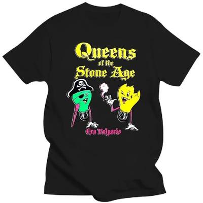Funny Clothes Queens of The Stone Age T-Shirt Summer Men Women Cartoon Pattern Printed Camisetas Unisex Fashion Breathable Tops