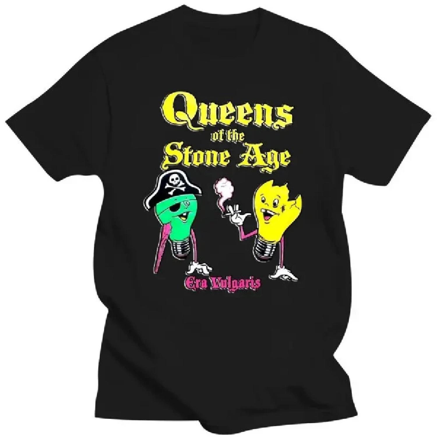 

Funny Clothes Queens of The Stone Age T-Shirt Summer Men Women Cartoon Pattern Printed Camisetas Unisex Fashion Breathable Tops XXXXXL чёрный