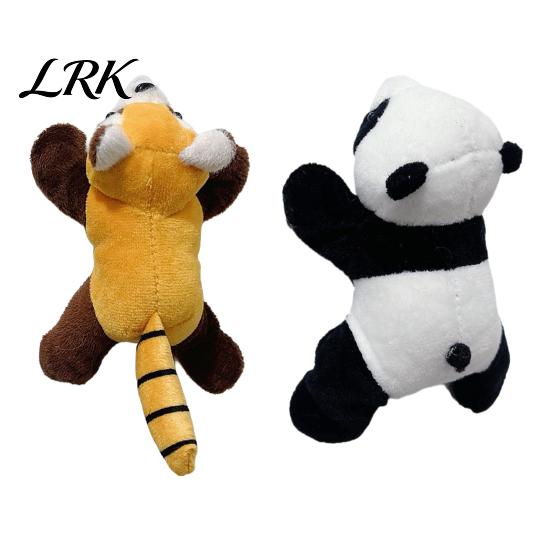 Metalloberflächen-Magnet Plüschtier Kühlschrankdekoration, Stofftier Panda Magnetisches Ornament, Dekorative Waschbärform Kühlschrank für Zuhause Küchentür