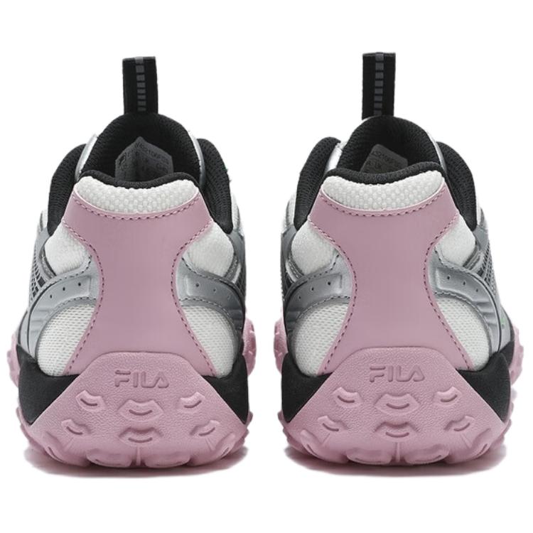FILA Pebble Retro Fashion Shock Absorbing Durable Low Top Running Shoes Women sneaker Silver Pink F12W432106F-SS