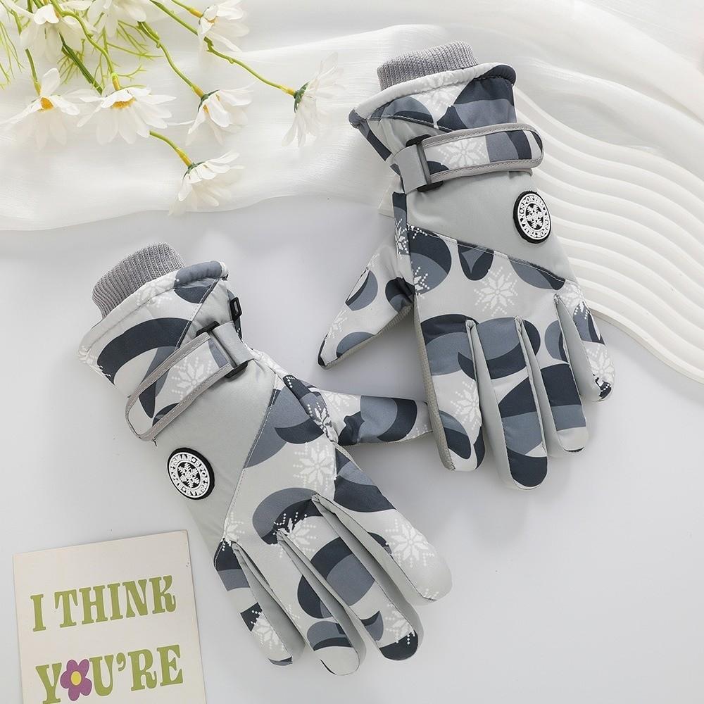 New Waterproof Ski Gloves Coldproof Cycling Mittens Warm Windproof Full Finger Gloves for Outdoor Cycling Skiing