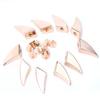 10Pcs DIY Colorful Alloy Spikes Punk Studs Rivet Bullet for Clothing Hat Decoration(Gold)