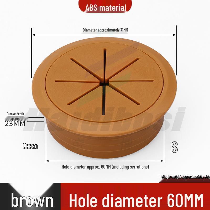 Desktop Decorative Cable Management and Sealing Cover for Desk Cable Holes