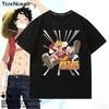 ONE PIECE Gleiche Kleidung Sonnengott Joy Boy Luffy Merchandise Kurzarm Oberteil Herren und Damen Sommer Neue Mode Baumwolle T-Shirt