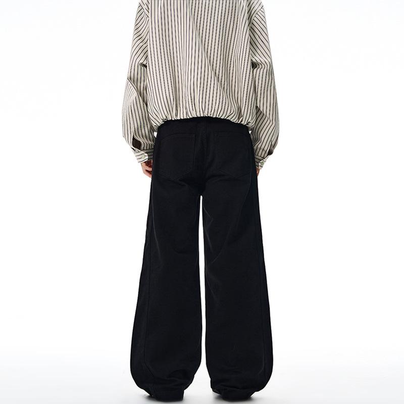 LKTM American Retro Unisex Reine Baumwolle A-Linien Freizeithose - High-End Cleanfit Bodenlang