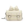 Letter Bow Pattern Solid Color Leather Children Shoulder Chain Bag Shoulder