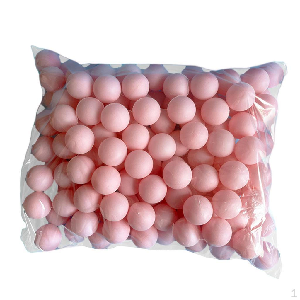 

150-кратне змагання, маленький, розважальний шов без активності Настільний теніс 40 мм для вечірки рожевий