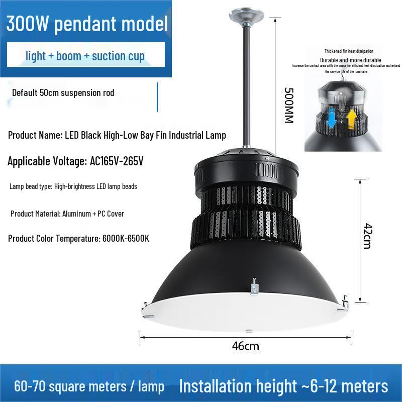 UOSU 300W Anti-Glare LED High Bay Light