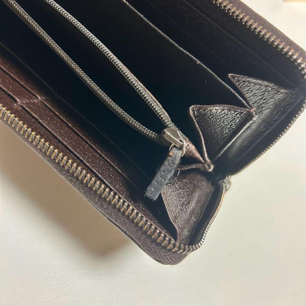 Used GUCCI GG Canvas Round Zip Around Long Wallet