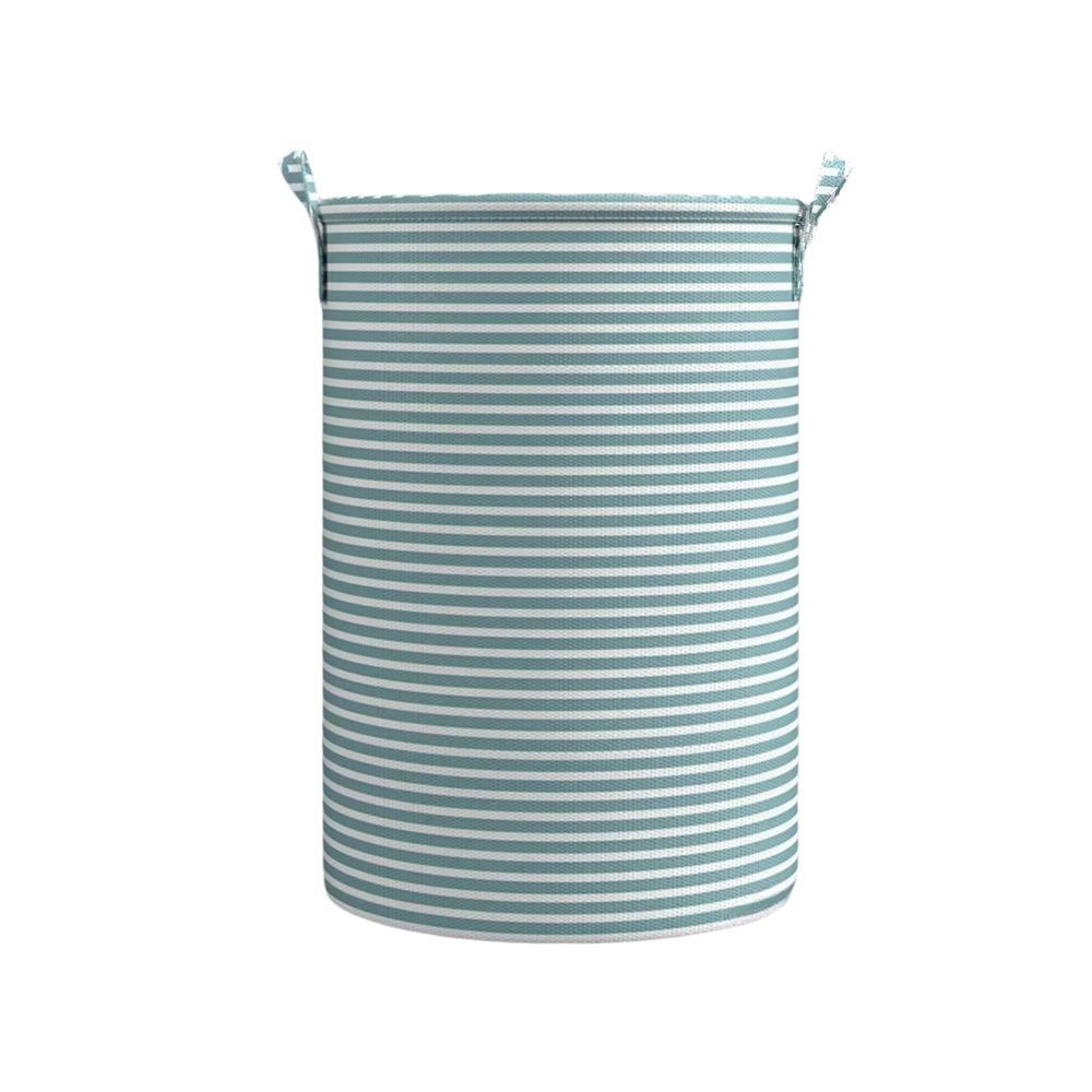 Folding Striped Laundry Basket Large Capacity Sundries Storage Basket Toys Organizers  Bathroom