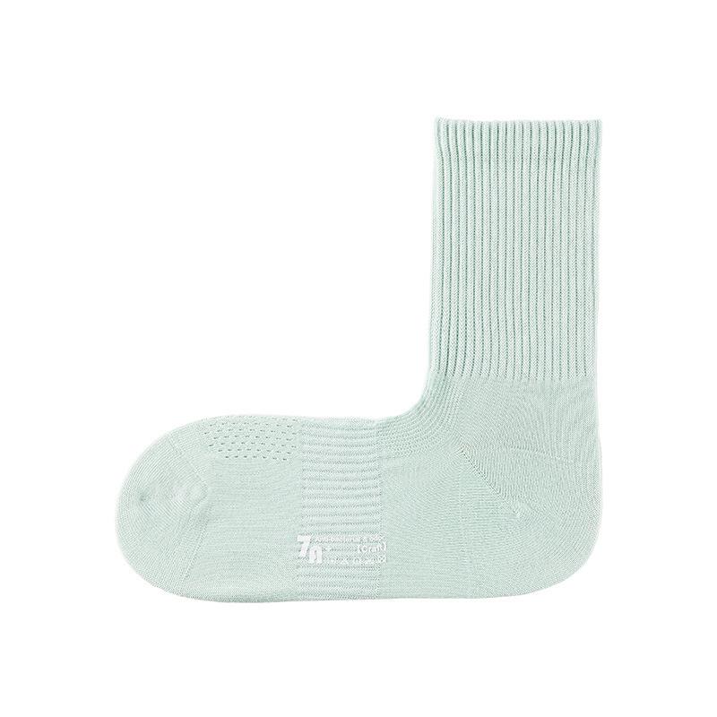 MEIKAN Women s Mid-Calf Mesh Cotton Socks - Comfortable, Breathable, Seamless for Spring/Summer. Small (34-37) зелёный