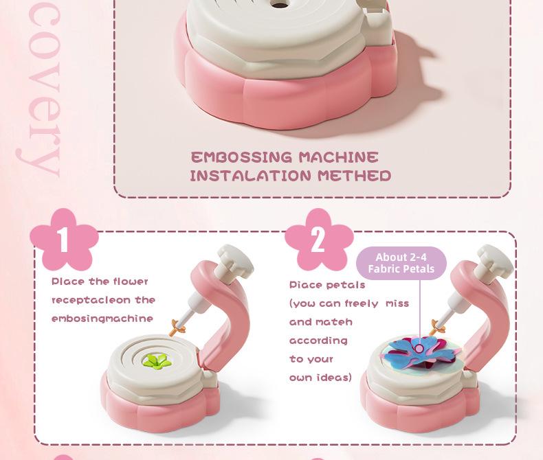 DIY Flower Bouquet Maker - Handmade Simulation Embossing Toy for Girls