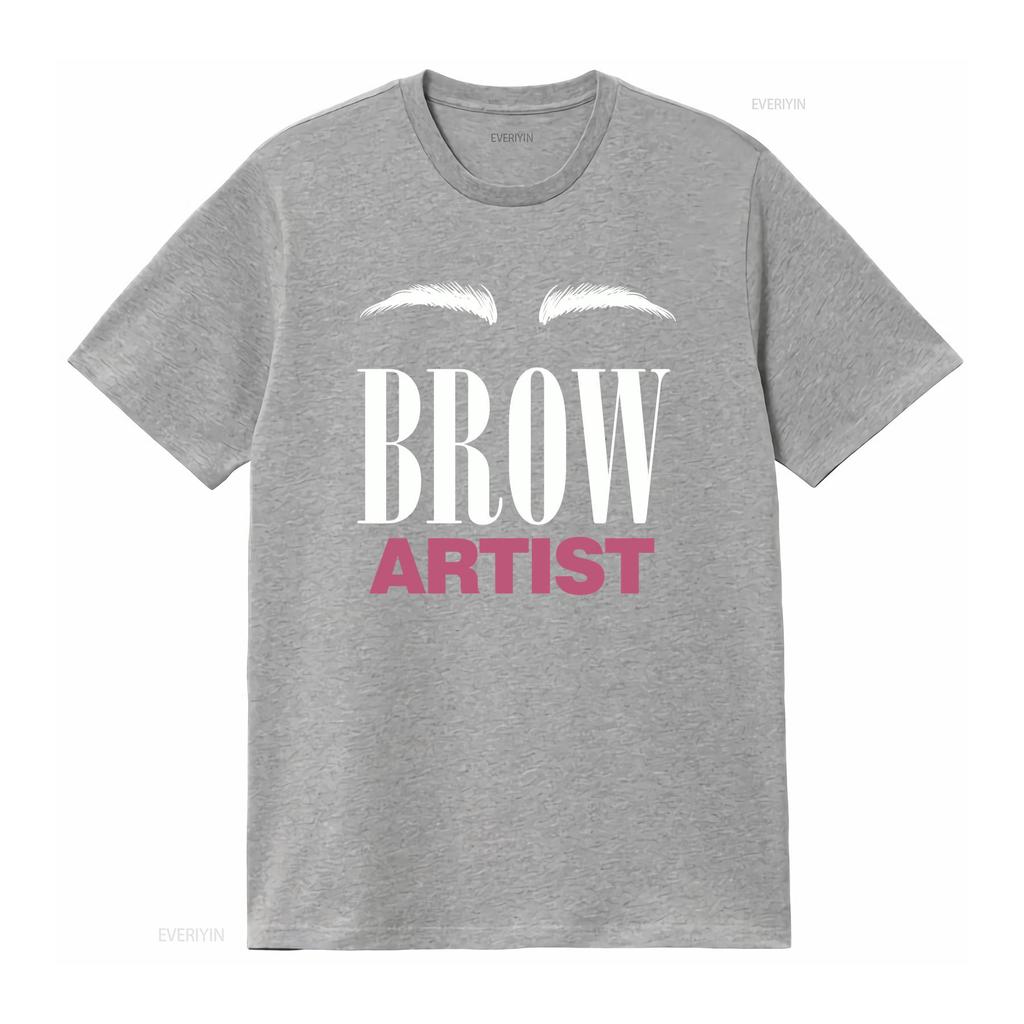 Brow Artist Eyebrow T Shirt Lovers Beauty Cosmetics Estheticians Micro Blading Vintage Washed Graphic Versatile Stretched