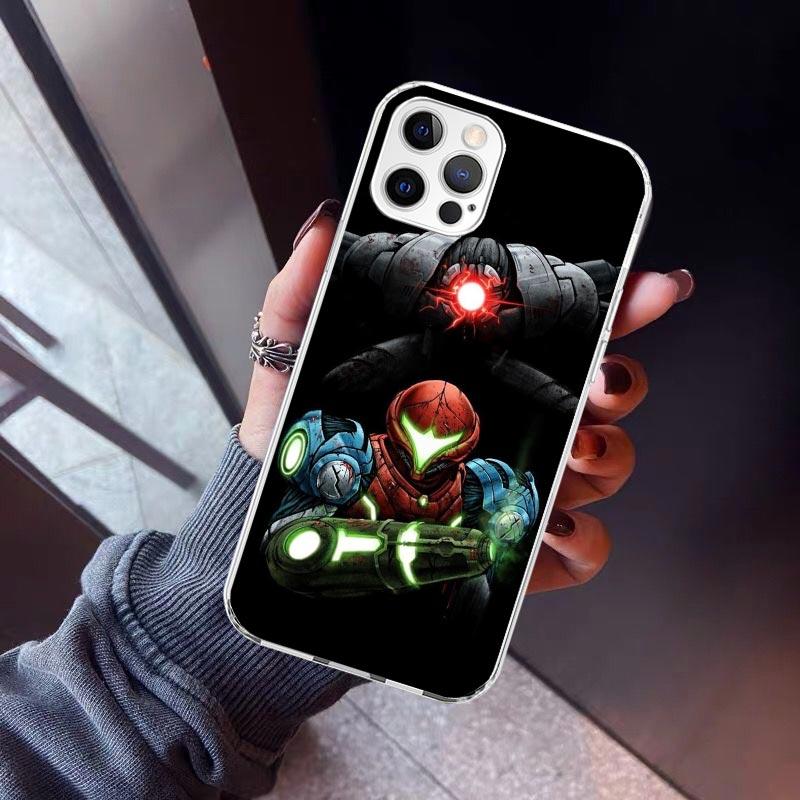 Game M-Metroids Phone Case For iPhone 17 Air 11 13 Mini 14 15 Plus 16 12 Pro Max 16E SE 7 8 Pattern Soft TPU Back Cover  13 12 M