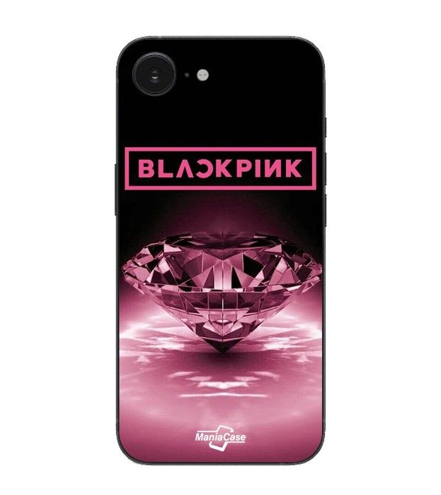 Maniacase Case For Iphone 16E Blackpink Diamond Black and Pink