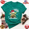 A Merry Christmas I Wish You Shirt Baby Yoda Christmas Unisex T-shirt S-5XL