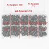 125pcs/box Oval Shape Plastic Safety Eyes Black Black Screw Eyes Plush Doll DIY Toy Eyes  For Toys
