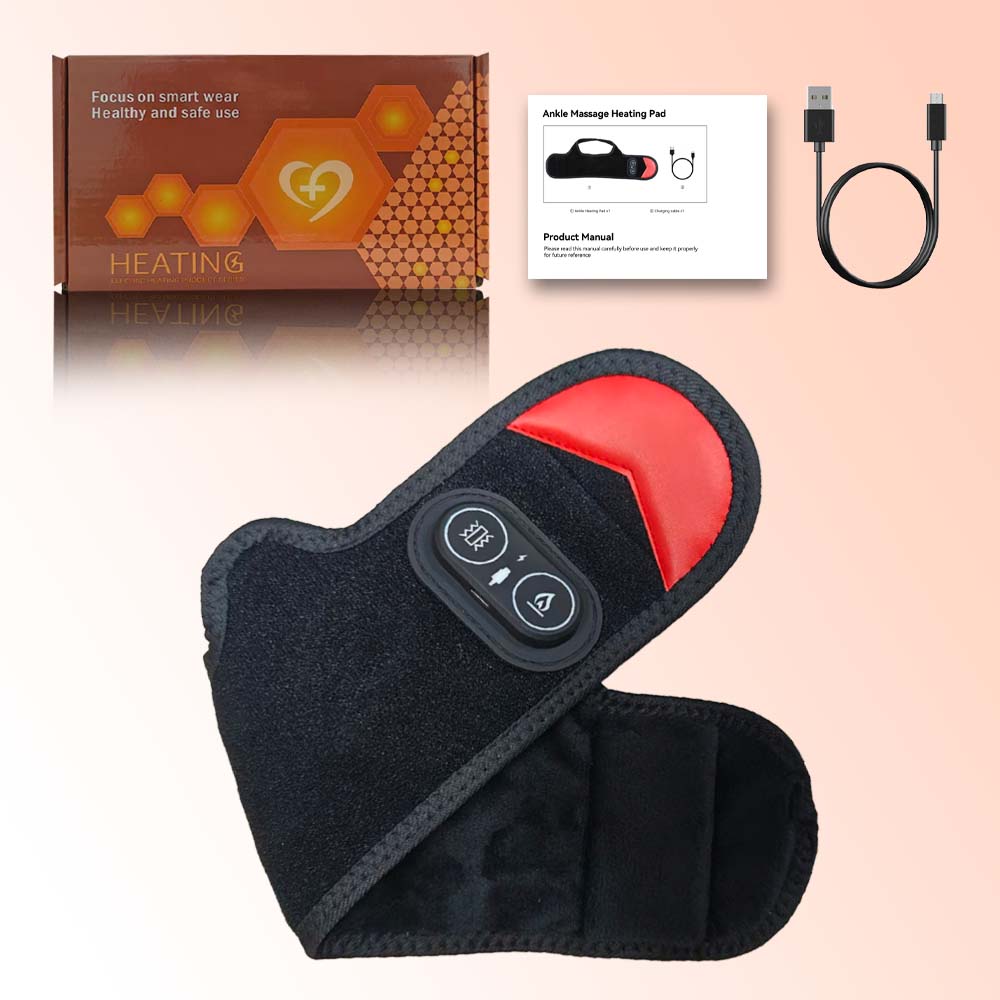 

Cordless Foot Ankle Support Belt Vibration Massage Warmth Therapy Relaxation Hot Compress Ankle Protection Brace