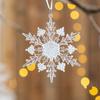 Transparent Artificial Snowflake Decoration Xmas Tree Hanging Pendant  Merry Christmas Decoration