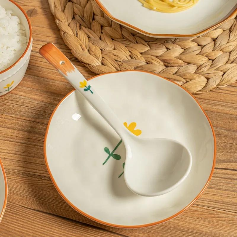 Piatti e Set di Piatti Set Completo di Piatti e Piatti Servizio da Tavola in Ceramica per la Casa