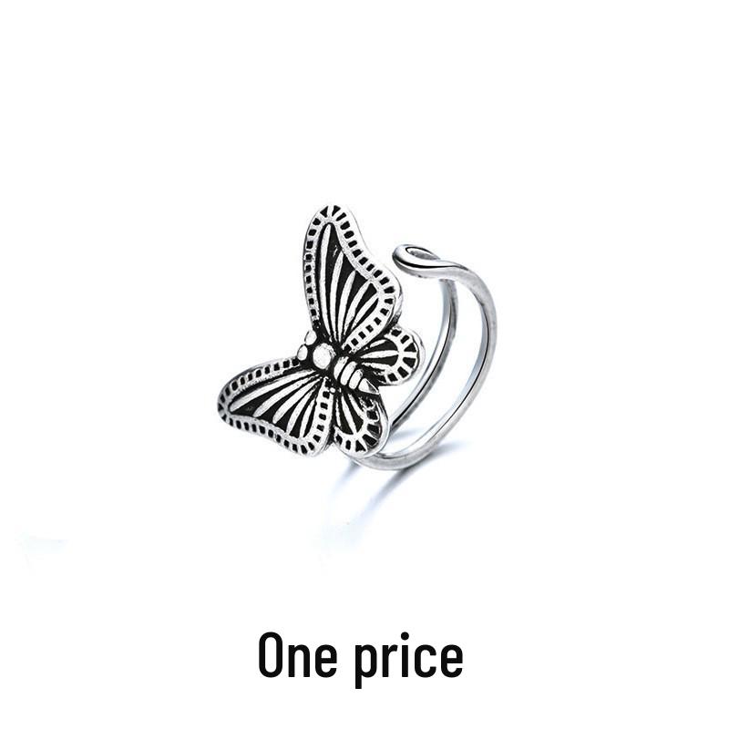 

Двухслойные клипсы для ушей в виде бабочек - Модный полый арабесковый дизайн для осени/весны, Сладкий и крутой стиль, Не требуют прокола Platinum Copper