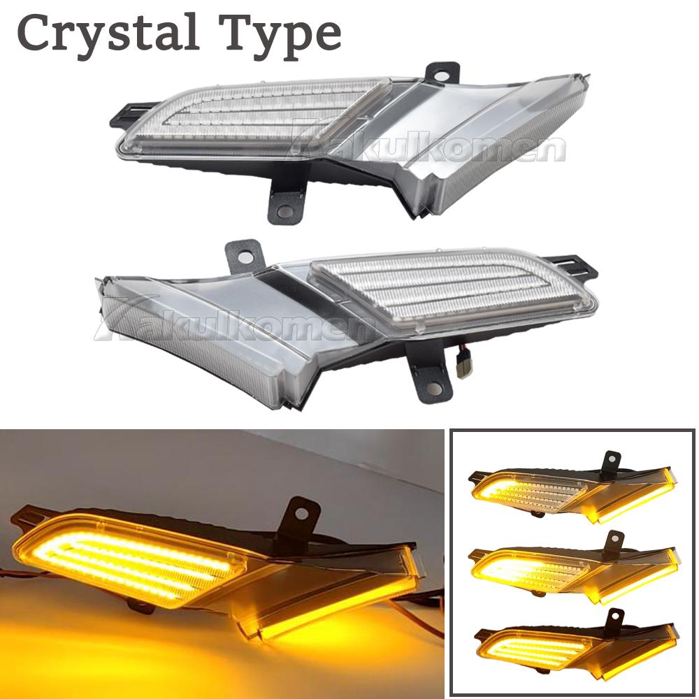 2Pcs Dynamic LED Side Marker Lights Turn Signal Blinker Indicator Lamps For Porsche Cayenne 957 967 2007-2010 OEM#95563103510