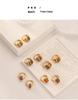 High-End Retro Matte Colorful Enamel Earrings & Necklace Set with Exquisite Niche Design