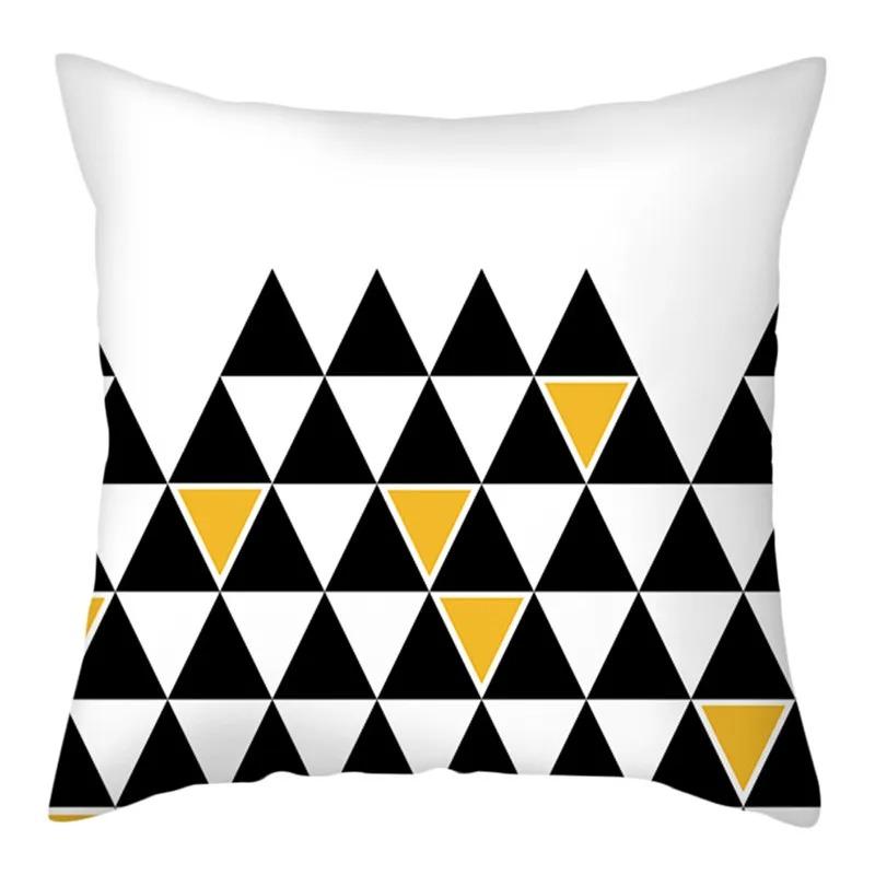Geometric Style Printed Pillowcases Living Room Office Home Pillowcases Car Ornaments